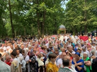 Божественная литургия в день 20-летия Иоанно-Предтеченского монастыря 14