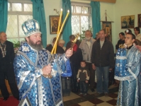 Архиерейское богослужение в домовой Скорбященской церкви