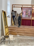 Владыка Савва проинспектировал ход работ в храме Воздвижения Креста Господня