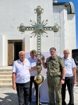 Водружение креста на купол храма в Первомайске 14.08.2023 г. 11